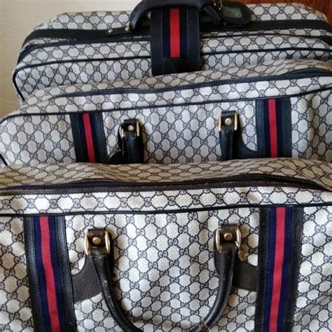 gucci suitcase set|gucci luggage outlet.